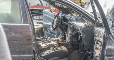 Volkswagen Passat w ogniu. Popołudniowa akcja gaśnicza na Reja Volkswagen Passat w ogniu. Popołudniowa akcja gaśnicza na Reja