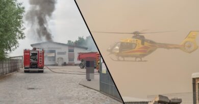 Wybuch i pożar w oleśnickim zakładzie. Ciężko ranny pracownik! Wybuch i pożar w oleśnickim zakładzie. Ciężko ranny pracownik!