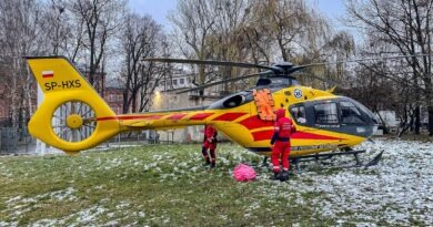 Ratownik-13 przyleciał z pomocą mężczyźnie. Śmigłowiec został uziemiony w mieście Ratownik-13 przyleciał z pomocą mężczyźnie. Śmigłowiec został uziemiony w mieście